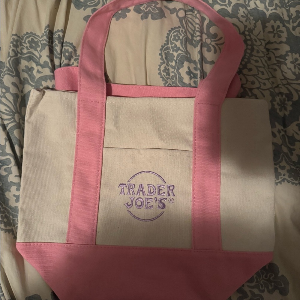 Pink and Cream Tote Bag